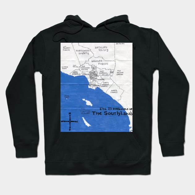 The 22 Kingdoms of the Southland Hoodie by PendersleighAndSonsCartography